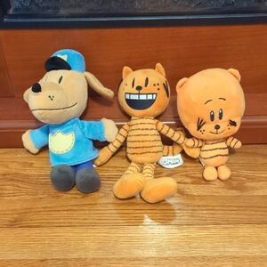 Dreamworks Plush Toy Trio - Blue, Orange, and Tan